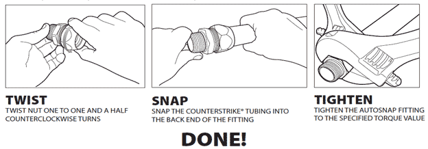 Instructions to connect Track Pipe