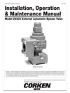Installation, Operation, and maintenance manual.