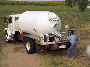 Image of a man doing bobtail maintenance