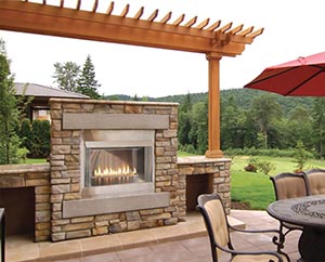 Outdoor fireplace