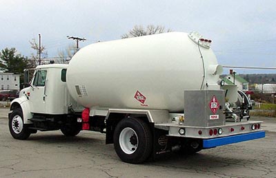 Bobtail Propane Delivery Truck