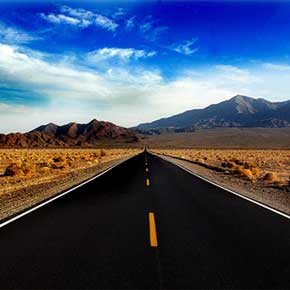 open highway in the dessert