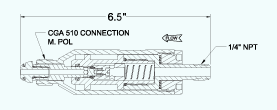 Hose End adapter drawing.