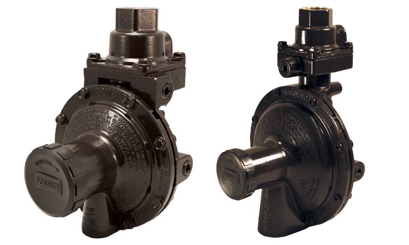 Two compact twin stage regulators.