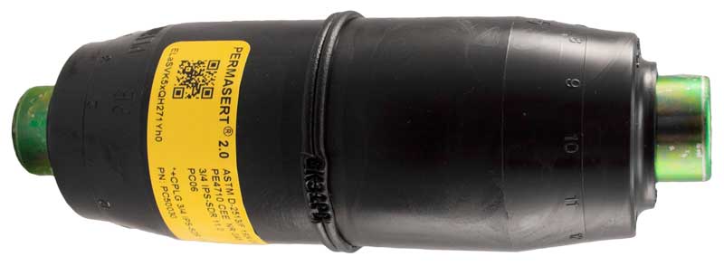 One PERMASERT 2.0 COUPLING  FOR UNDERGROUND GAS PIPE PE  3/4 in IPS 