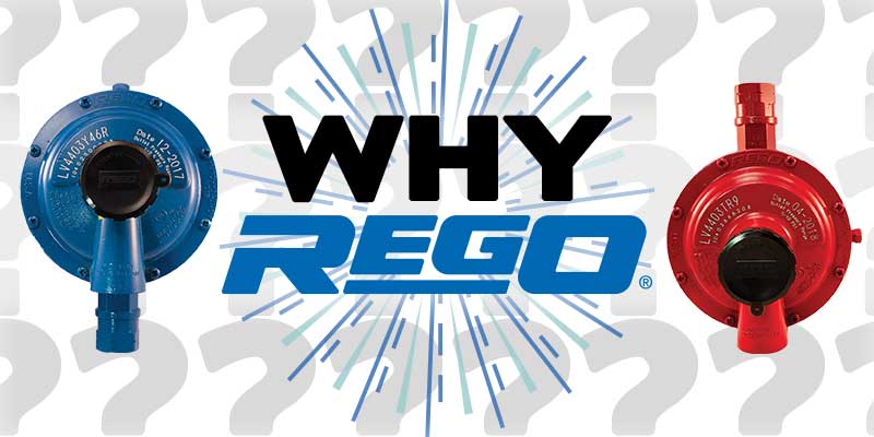 Rego logo and regulators.