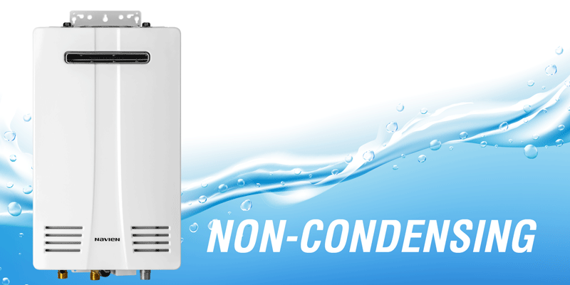 Non-Condensing water heater.