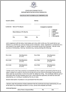 Download the Connecticut Sales Tax form