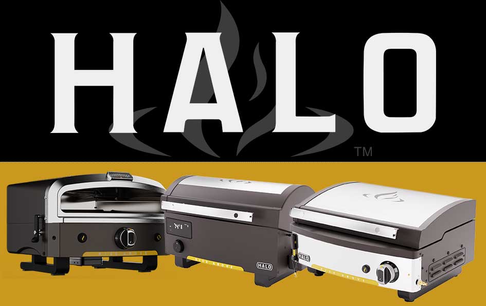Halo products and logo.
