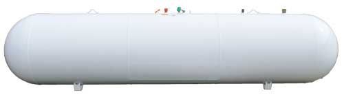 One thousand gallon above ground propane tank